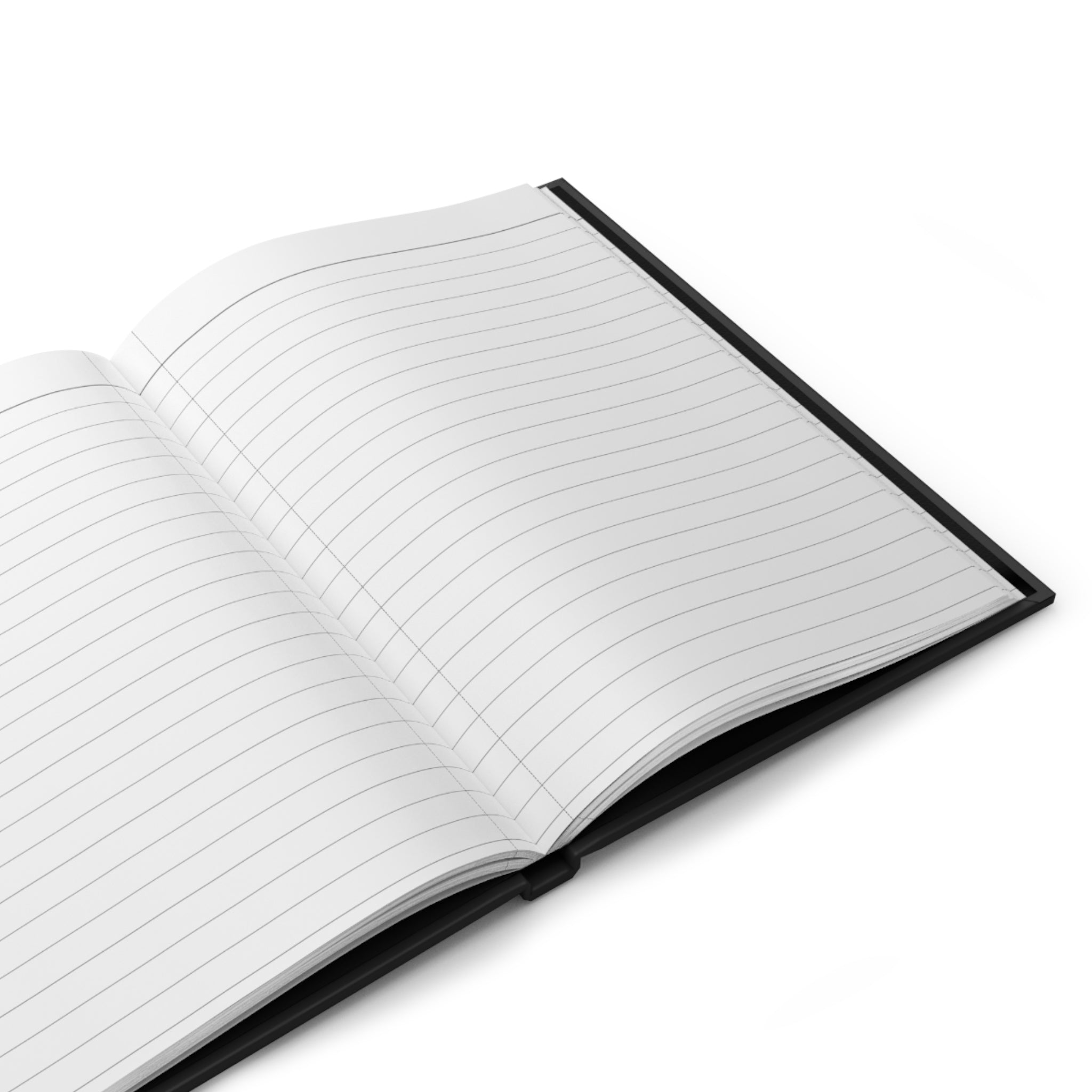 Minimalist Black Hardcover Journal — Matte "JOURNAL"