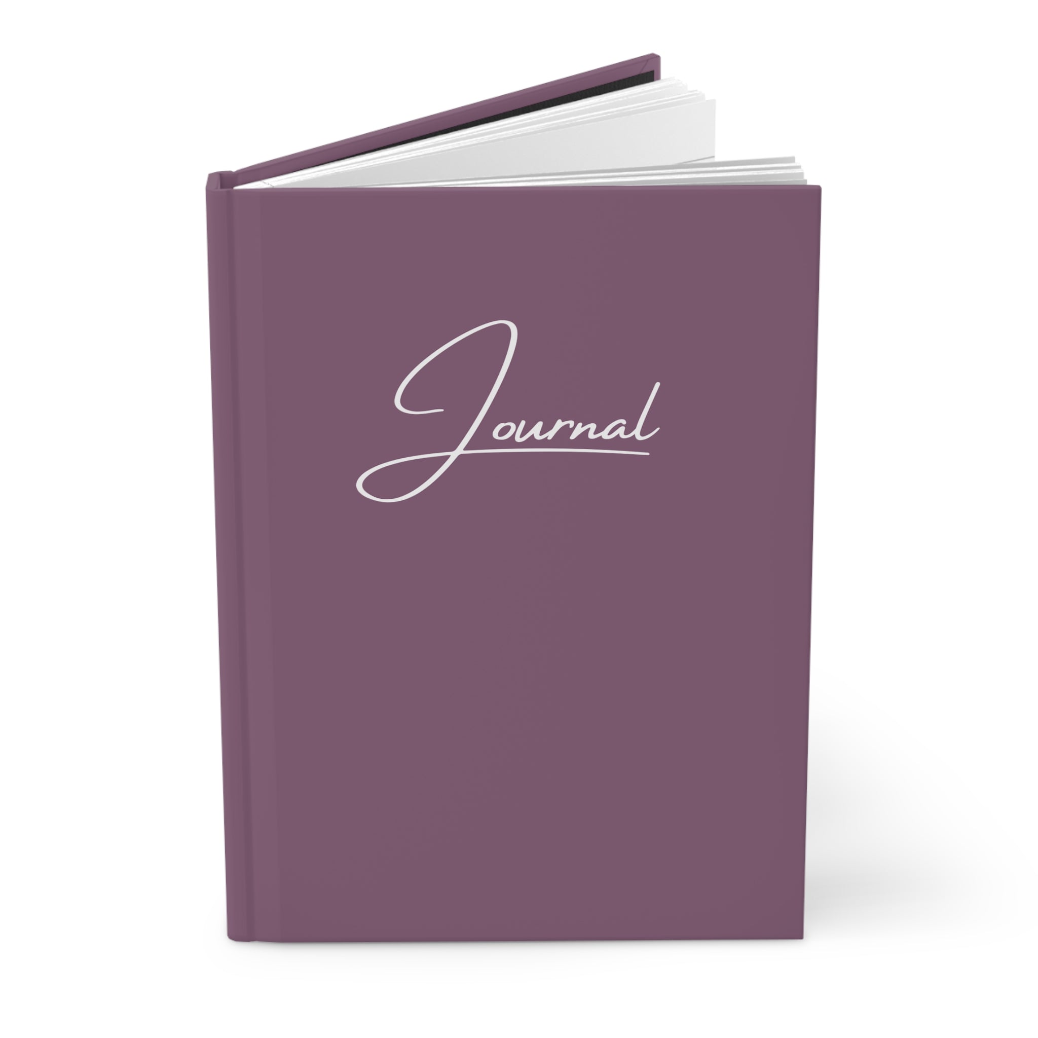 Matte Hardcover Journal — Elegant Plum Notebook for Notes & Planning