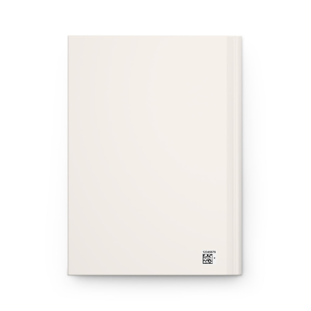 Minimalist Hardcover Journal — Matte Cream Notebook with "JOURNAL" Text