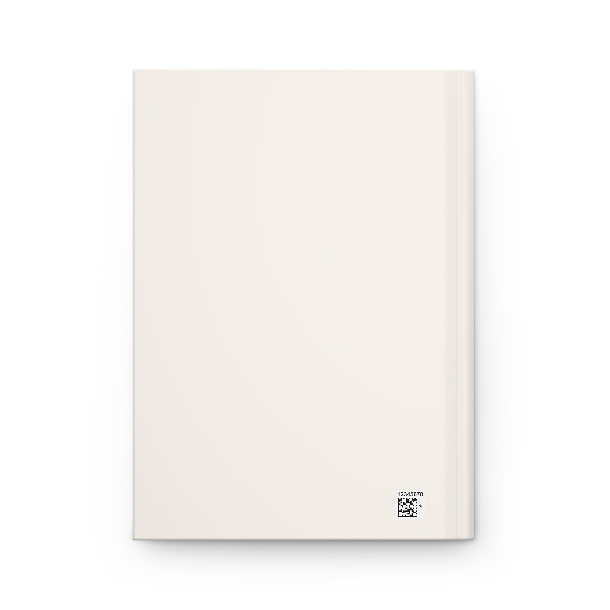 Minimalist Hardcover Journal — Matte Cream Notebook with "JOURNAL" Text