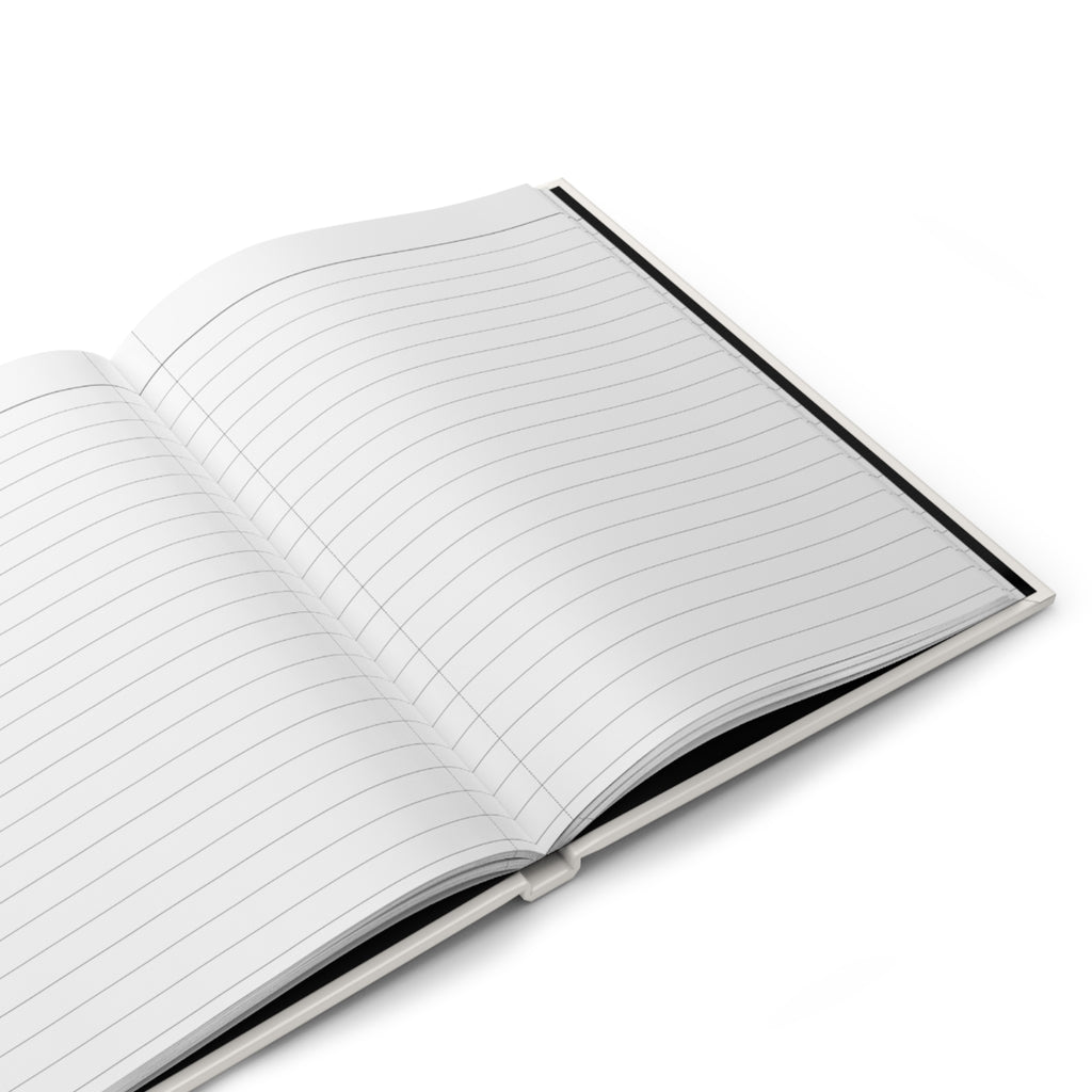Minimalist Hardcover Journal — Matte Cream Notebook with "JOURNAL" Text