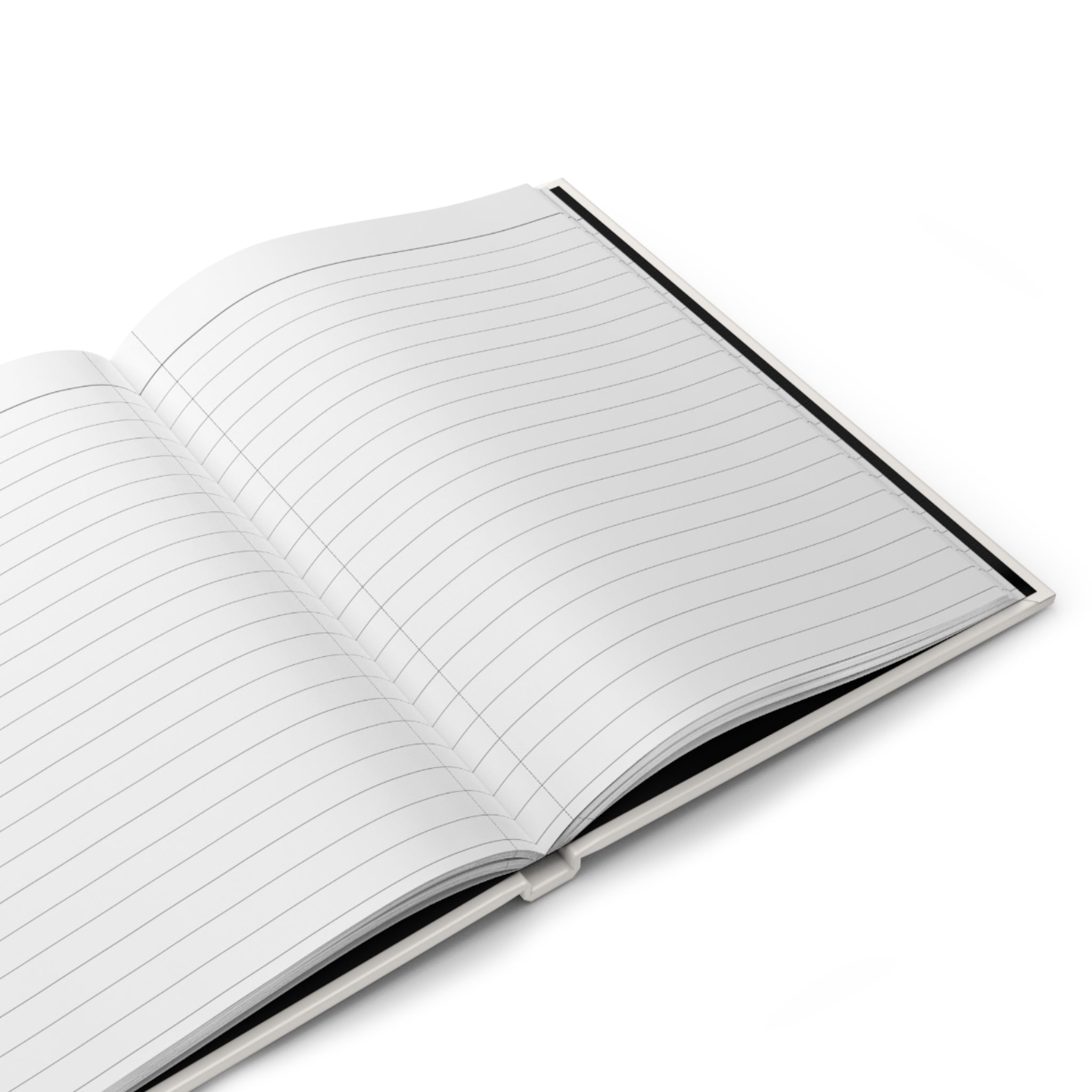 Minimalist Hardcover Journal — Matte Cream Notebook with "JOURNAL" Text